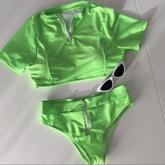 NEON GREEN TWO PIECE main image 0